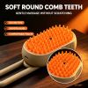 Steam Spray Pet Grooming Brush, Silicone Massage Shedding Hair Remover Comb, Reusable Pet Cleaning Grooming Tool for Dogs and Cats