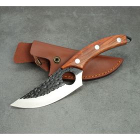Forged Small Kitchen  Boning Knife (Option: BoningKnife LeatherCaseL)
