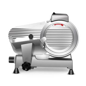 Meat Slicer Machine,8.5/10 Inch Commercial Meat Slicer, 240W Frozen Meat Cheese Deli Slicer,Premium Chromium-plated Steel Blade Semi-Auto Foody S (Option: 10inch)