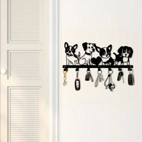 CIFbuy Vintage Cartoon Puppy Wall Decoration Iron Waterproof Removable Pet Theme Home Accent(TikTok, Temu Pick-up Service) (Option: defaulttitle)